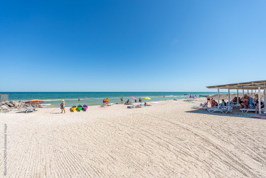Песчаный пляж на Азовском море